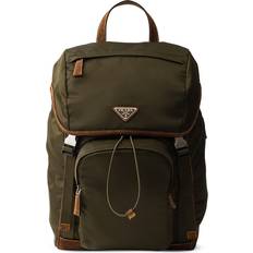 Prada Rygsække Prada Re-Nylon and Suede Backpack - Green