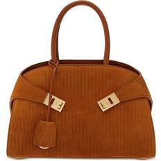 Hug Suede Handbag - Naturale