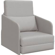 Vita Soffor på rea vidaXL Golvsoffa 2-i-1 Moln Grå 65x80x83 cm Tyg Soffa