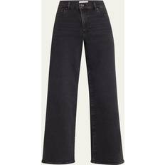 Frame Le Slim Wide-Leg Jeans - Black