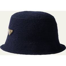 ハット PRADA MIDNIGHT BLUE CASHMERE BUCKET HAT Navy Re-Nylon bucket hat | PRADA