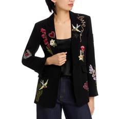 Cinq A Sept Embroidered Western Amour Blazer - Black Multi