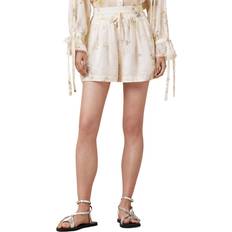 Blomstrede - Dame Shorts AllSaints Tyl Blomstret Motiv Shorts - Beige