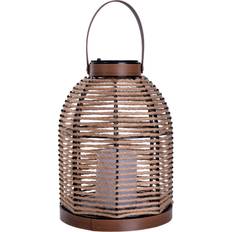 Bruna Markbelysning Näve LED Solcellslampa Korbinian Brun 29 cm IP44 Markbelysning