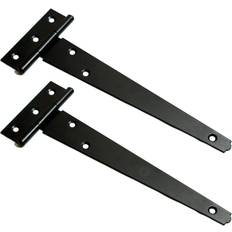 Hinges Loops 2x 8 Inch Black Outdoor Gate Door Strap