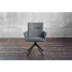 Adjustable Seat Kitchen Chairs KAWOLA Esszimmerstuhl KYRA Drehstuhl Velvet Blaugrau Kitchen Chair