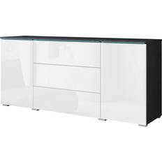 Sideboards P&B Vera LED 150 cm Anthrazit Weiß Sideboard