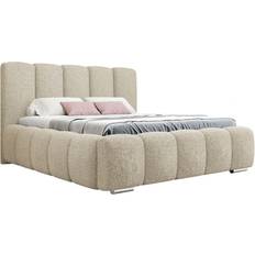 Mirjan24 Polsterbett Beige 160x200 cm Rahmenbett