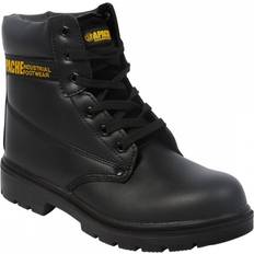 Black Work Shoes Apache AP300 6 Eye Safety Boots - Black