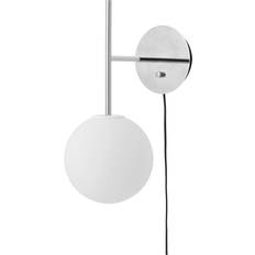 Audo Copenhagen Belysning Audo Copenhagen Tr Bulb Suspended Vägglampa Polished Steel Grå Väggarmatur
