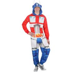 Transformers Optimus Prime Union Suit Blue Gray Red L