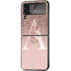 Samsung Galaxy Z Flip3 Mobile Phone Cases Letter Case for Galaxy ZFlip3 5G Pink