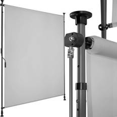 Markisen tectake Klemmmarkise Taija Mit Handkurbelhellgrau 120 x 310 cm
