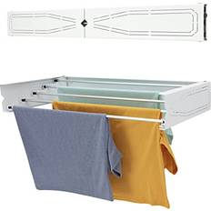 Deluxe Homeart Wall Mounted Clothes Drying Rack 75 cm - White