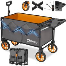 Sekey 250L Collapsible Beach Wagon with All-Terrain Wheels