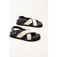 Sweeks Sweeks Engla Cross Sandaler Med Korslagda Remmar - Black/White