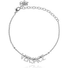 Versace Armband Versace Mässingsarmband Med Logotyp Unisex - Gray