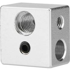 3D Printing Aluminum MK10 Extruder Hotend Heater Block 20x20x13mm