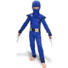 PartyDeco Ninja Blå Dräkt Storlek 116-128