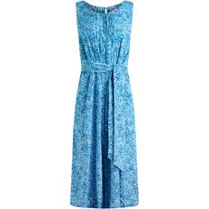 Viscose Jumpsuits & Overalls Weird Fish Nalani Printed Jumpsuit - Azure