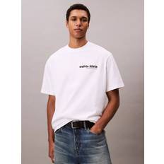 Calvin Klein Ensfarvet T-shirts Calvin Klein Logo Relaxed Tee - White