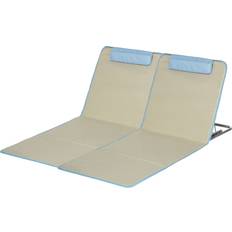 2x Strandmatta Med Ryggstöd Beige