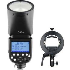 Kamerablitze Godox V1F TTL HSS Rundkopf Blitz Mit Akku