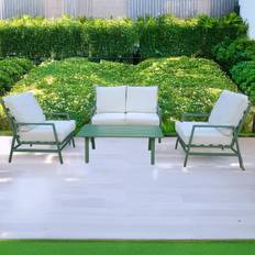 Furniture One 4 Seater Garden Green Outdoor Lounge Set