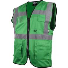 Scan Work Vests Scan Hi-vis Utility Green Waistcoat - Multi Colour