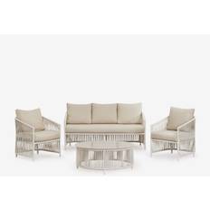 Sklum Giardino Con Divano A 2 Posti Alluminio Corda Intrecciata Sophie Set da Lounge da Esterno