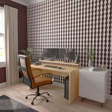 Wall Panels Ekena Millwork Casablanca PVC Adjustable Decorative Slat Wall Panel Kit
