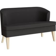 Sort Sofaer på tilbud Helan Helan 2-Pers Ben I Birk Sofa