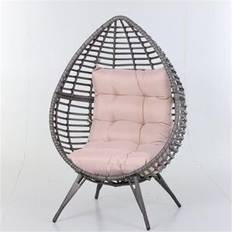 Sedie da giardino OutSunny Poltrona Esterno In Rattan 101x89x156 cm