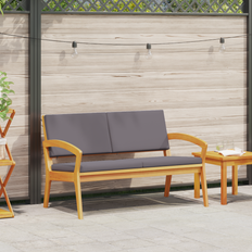 VidaXL Aluminium Havebænke vidaXL Med Puder 115x70x72 cm Massivt Akacietræ Havebænk
