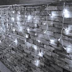 Christmas Tree Lights The Holiday Aisle 33ft 384 LED Icicle Lights 72 Drops White Christmas Tree Light