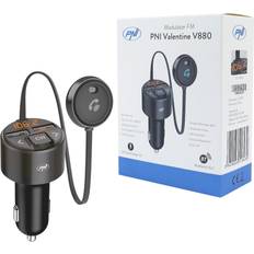 FM-sändare PNI PNI-V880 Batteriladdare 12 24V Svart
