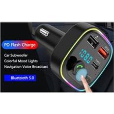 FM Transmitters Tlily Bluetooth FM Transmitter Car Radio Adapter