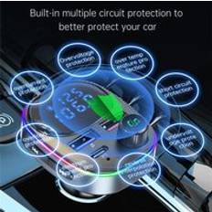 FM Transmitters Tlily Car Bluetooth 5.0 FM Transmitter Audio Receiver