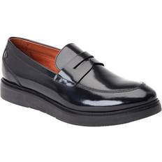 Base London Skor Base London Mens Sid Leather Penny Loafers - Black