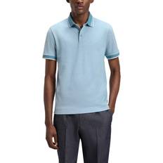 HUGO BOSS Pikétröjor HUGO BOSS Oxford Cotton Piqué Polo Shirt Logo Detail