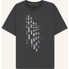 Multicoloured T-shirts BOSS Cotton Blend Regular Fit Short Sleeve T-Shirt - White