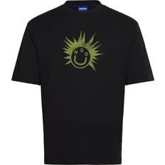 Graphic Print Cotton T-Shirt - Black