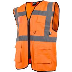 Scan Work Vests Scan Hi-vis Utility Orange Waistcoat - Multi Colour