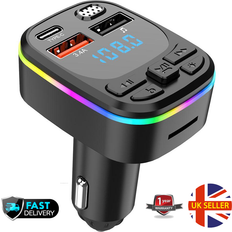 Nhopeew Car Wireless Bluetooth 5.0 FM Transmitter Adapter