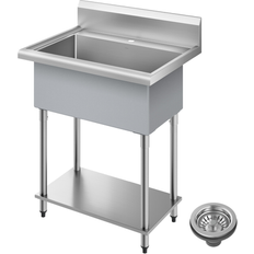 Full-Size Sinks Kraus Standart Pro 32 in Stainless Steel Laundry Sink