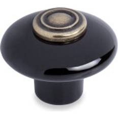 36mm Black Ceramic Cabinet Knob