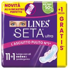 Protezioni Mestruali Lines Seta Ultra Lungo Ali 11 Assorbenti