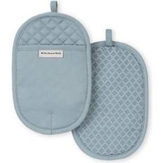 Pot Holders KitchenAid Asteroid Solid Diamond Potholder 6.5 W x 10 L Pot Holder Blue