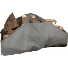 Firewood Baskets Selections Canvas Log Carrier Firewood Bag French Grey