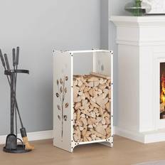 Fireplace Accessories vidaXL Firewood Rack White 40x30x80 cm